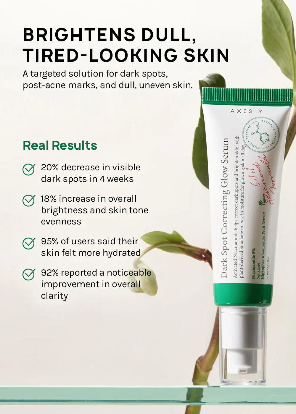 AXIS‑Y Dark Spot Correcting Glow Serum – 5% Niacinamide Brightening Treatment