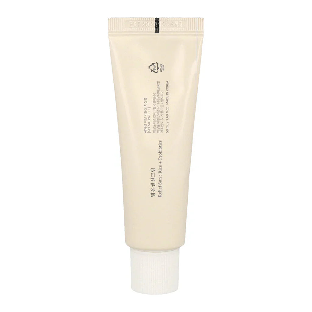 Beauty of Joseon Relief Sun Rice + Probiotics SPF 50+ PA++++ – Hydrating Lightweight Sunscreen