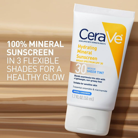 CeraVe Hydrating Mineral Sunscreen SPF 30 – 75ml