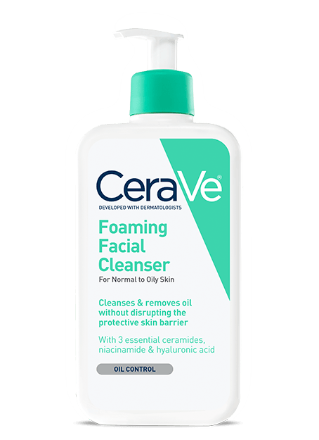 CeraVe Foaming Facial Cleanser – For Dry to Oily Skin 355ml