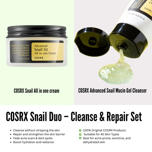 COSRX Snail Duo – Cleanse & Repair Set
