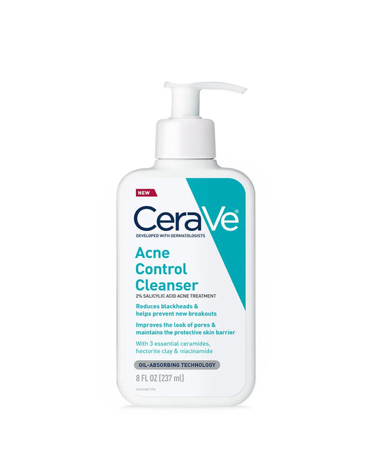 CeraVe Acne Control Cleanser – 2% salicylic acid Acne Treatment 237ml
